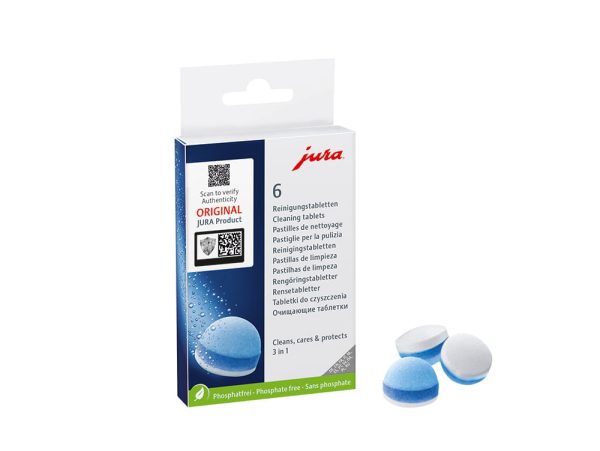 JURA 3-Phasen-Reinigungstabletten - Packung à 6 Stück